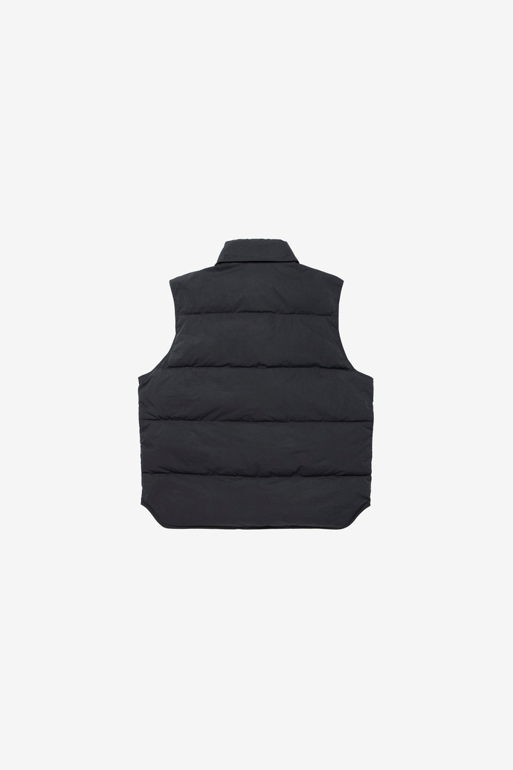 Nylon-Blend Quilted Vest with Foldaway Hood Black photo 3 | Woolrich