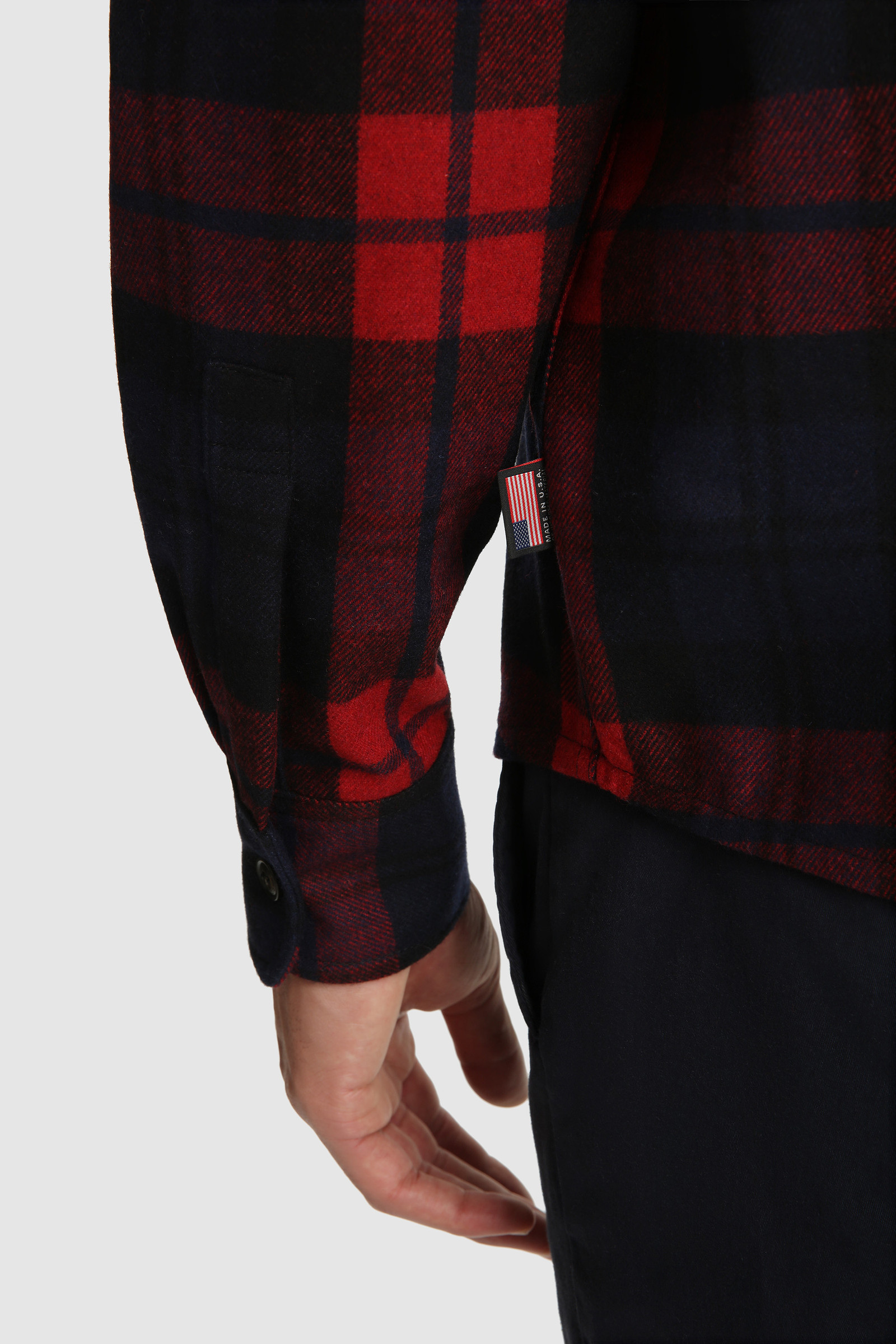 Oxbow Flannel Shirt - Made in Usa Red photo 6 | Woolrich