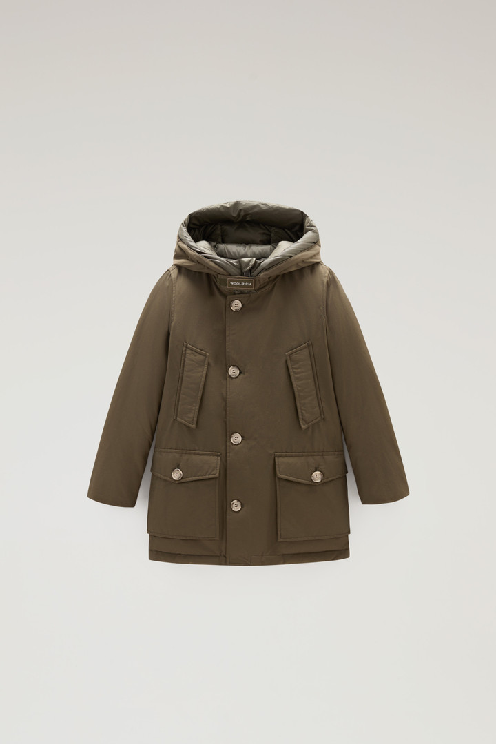 Arctic Parka da bambino in Ramar Cloth Verde photo 1 | Woolrich