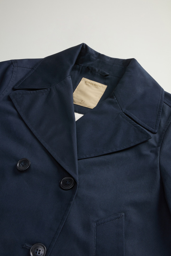 Pure Cotton Pea Coat Blue photo 6 | Woolrich