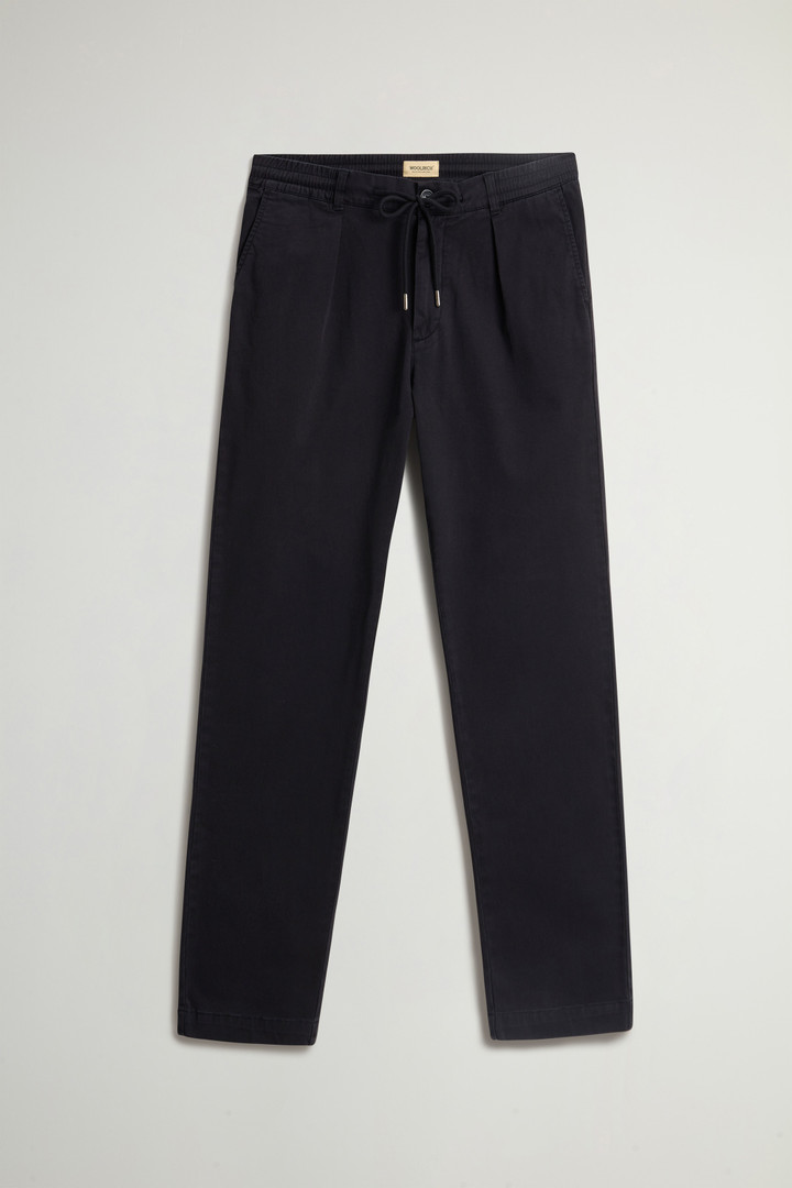 Stretch Cotton Twill Milton Pants Black photo 3 | Woolrich