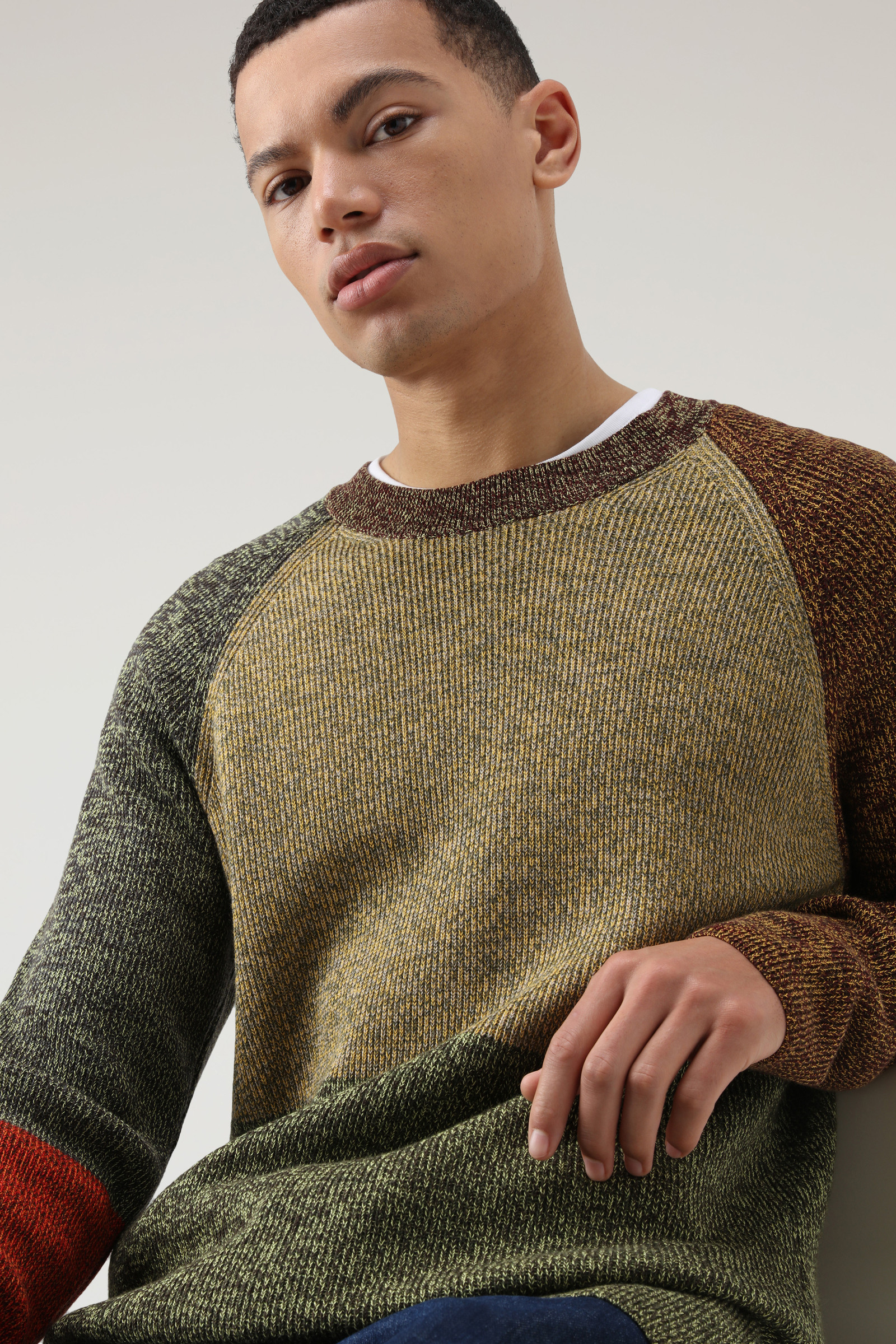 Color-block Crewneck Beige photo 4 | Woolrich