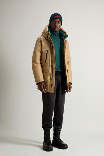 Arctic Parka Evolution in Ramar Cloth Beige | Woolrich