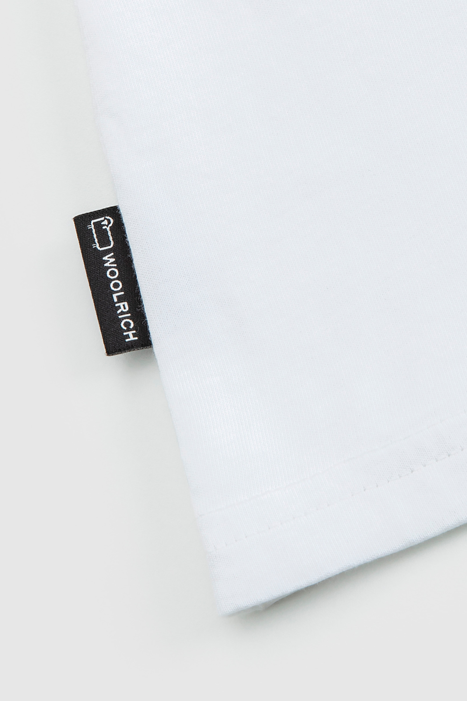 Macro Logo T-Shirt White photo 6 | Woolrich