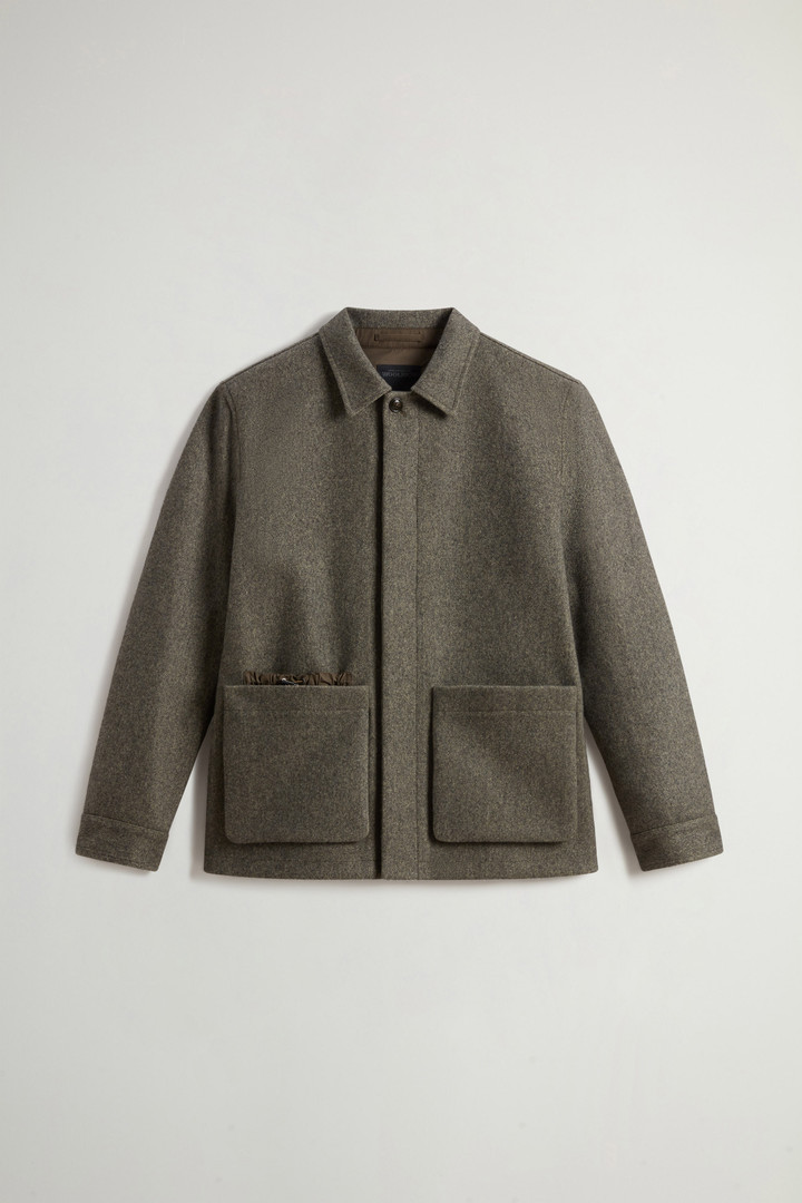 Giacca a camicia in misto lana italiana e cotone by Todd Snyder Grigio photo 5 | Woolrich