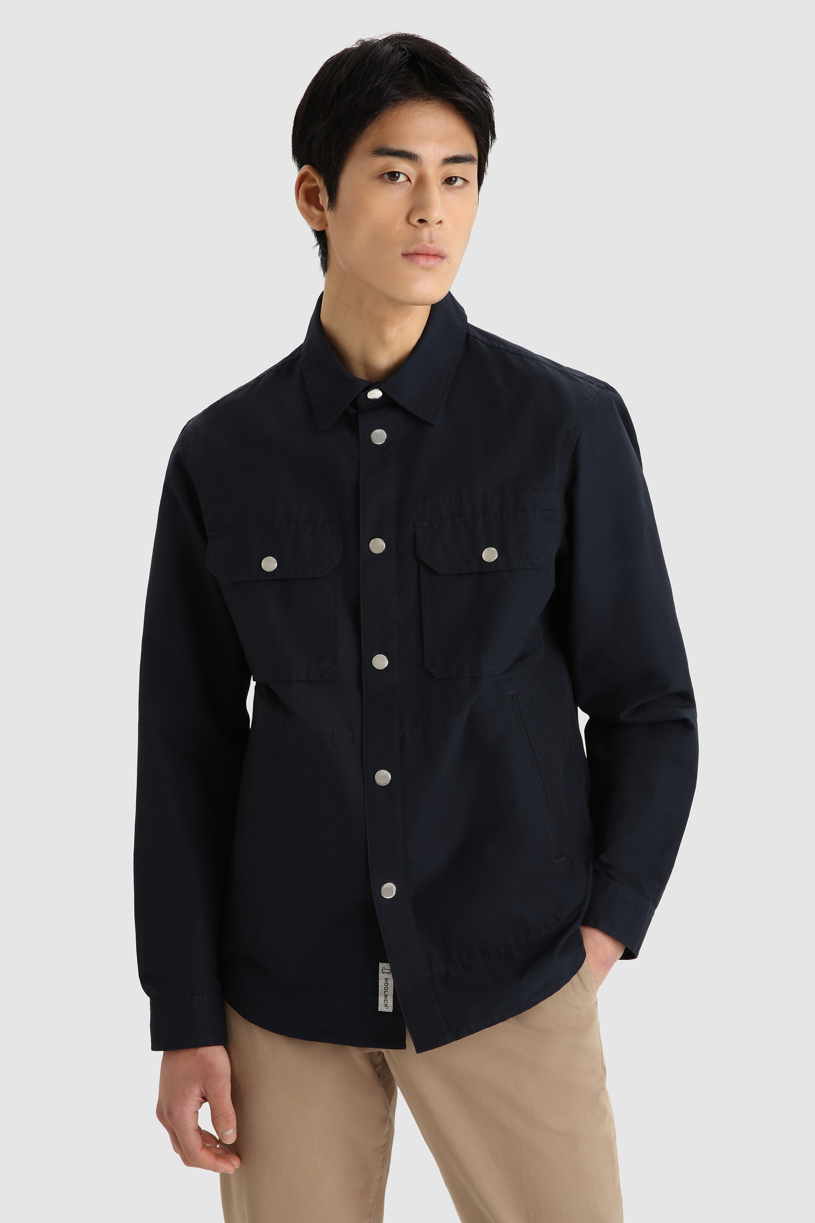 Sobrecamisa Cruiser en tejido Ramar ecológico azul | Woolrich