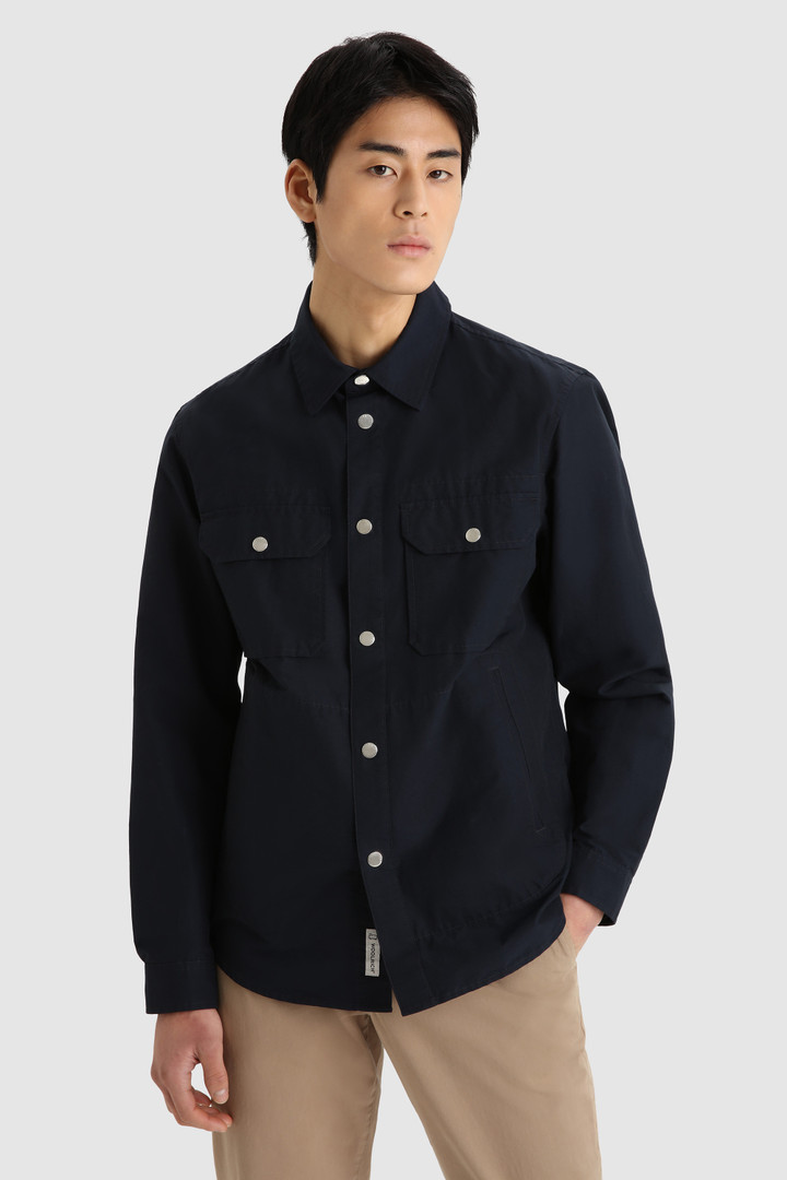 Sobrecamisa Cruiser en tejido Ramar ecológico azul | Woolrich