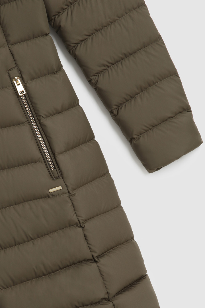 Giacca lunga trapuntata Ellis con pelliccia removibile verde photo 8 | Woolrich