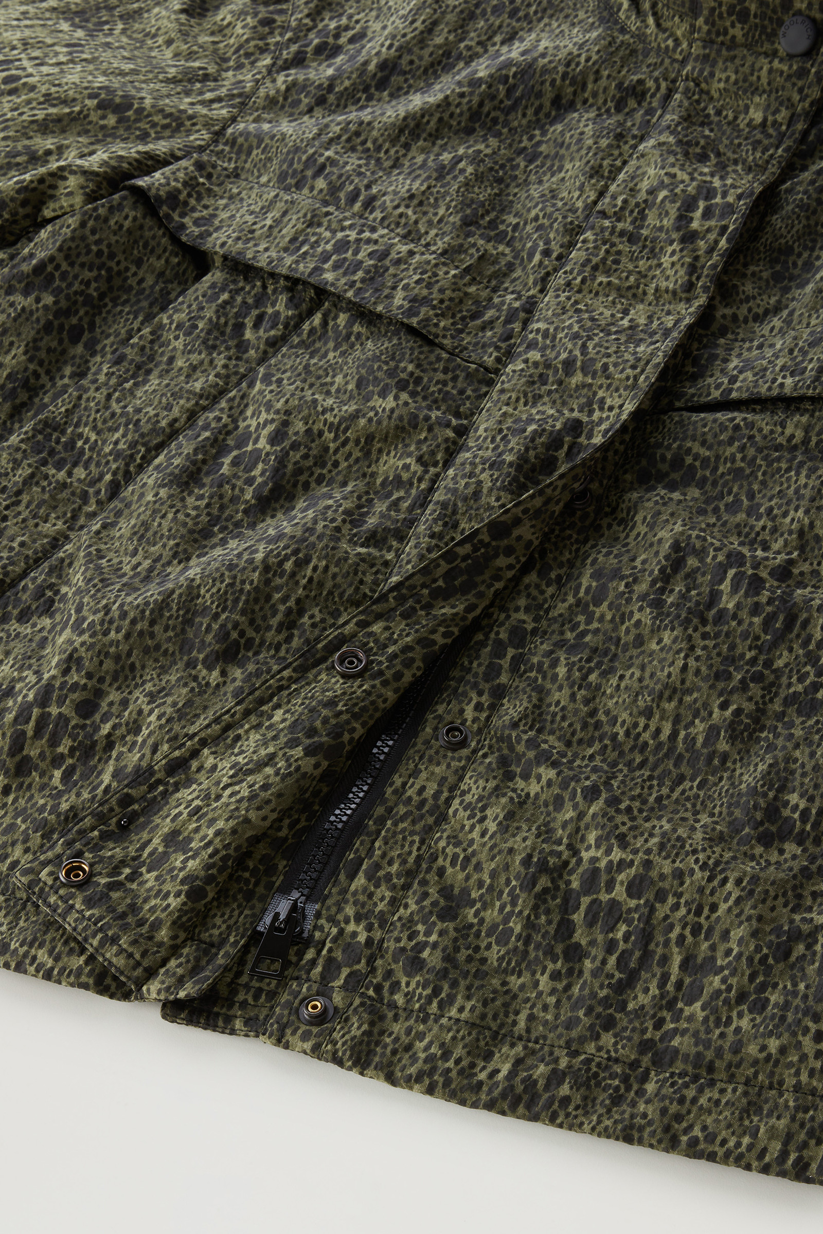 Veste Camo avec capuche pliable vert photo 10 | Woolrich