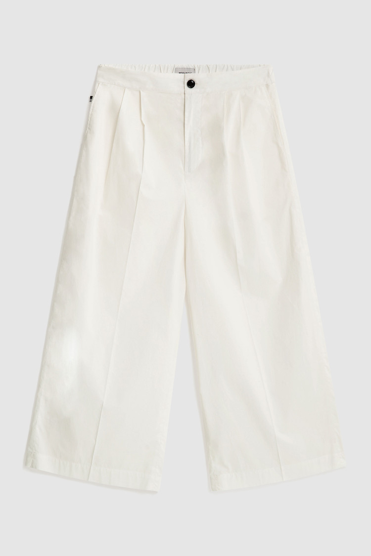 Popelinehose mit geradem Bein