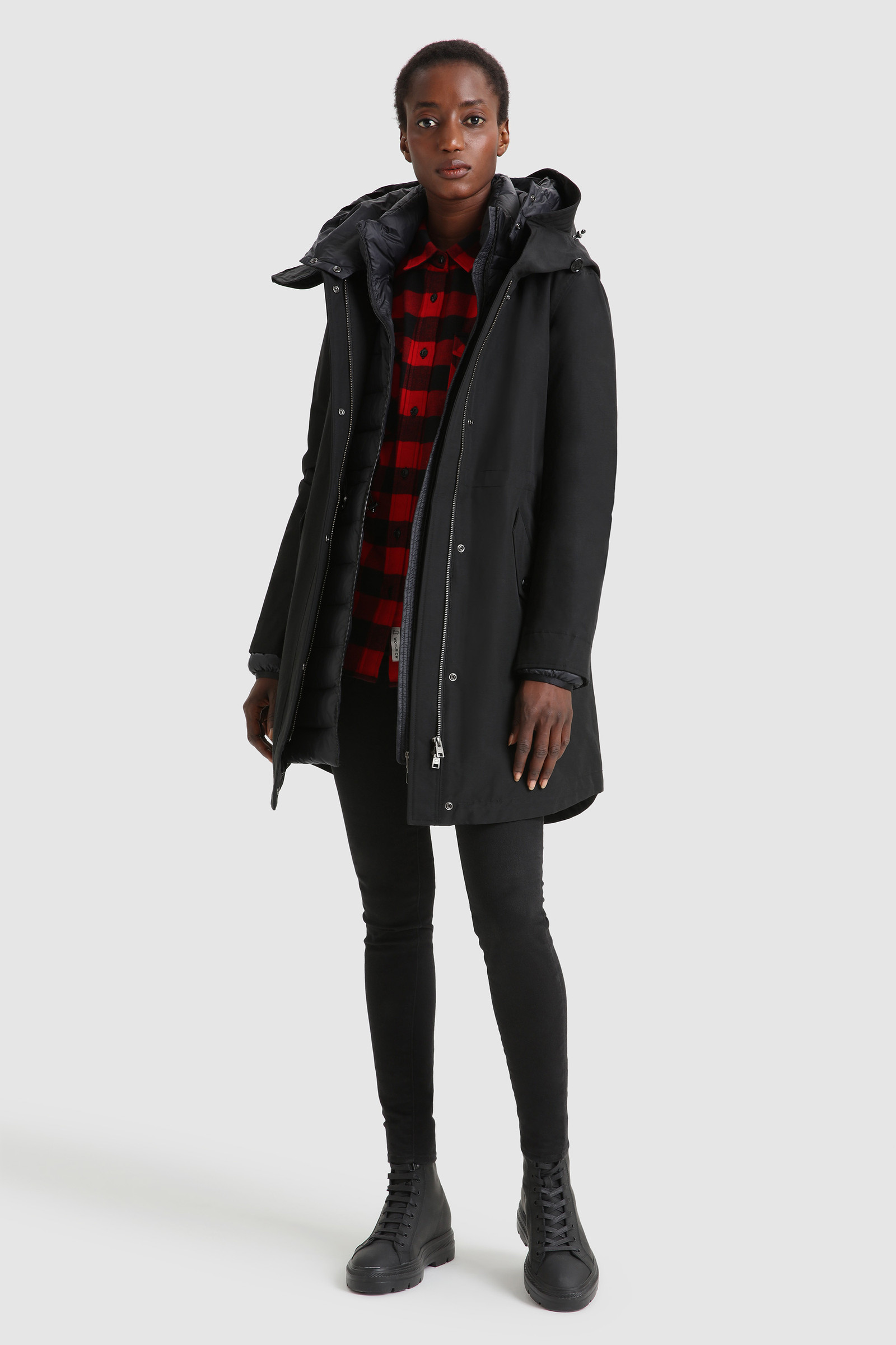 Pemberton overhemd met Buffalo Check-patroon Rood photo 2 | Woolrich