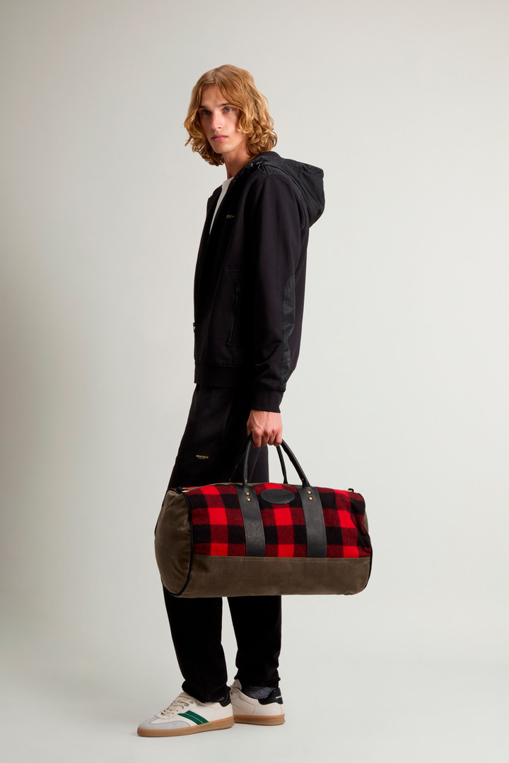 Duffel bag with Check-Patterned Inserts Red photo 6 | Woolrich
