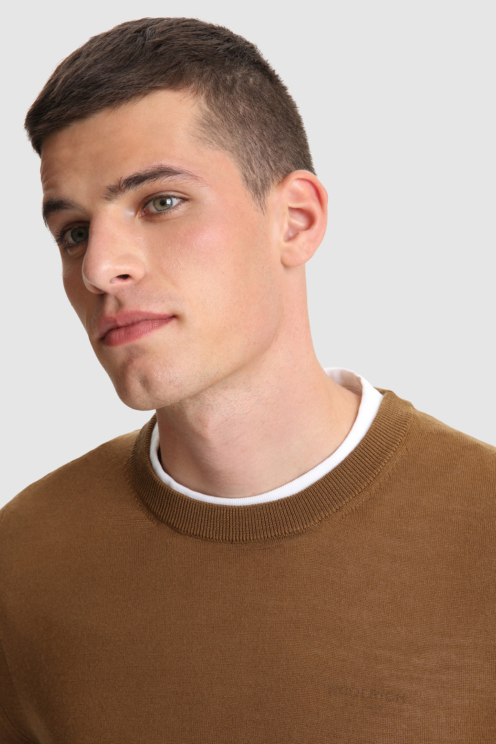 Crewneck Sweater in extra fine merino wool