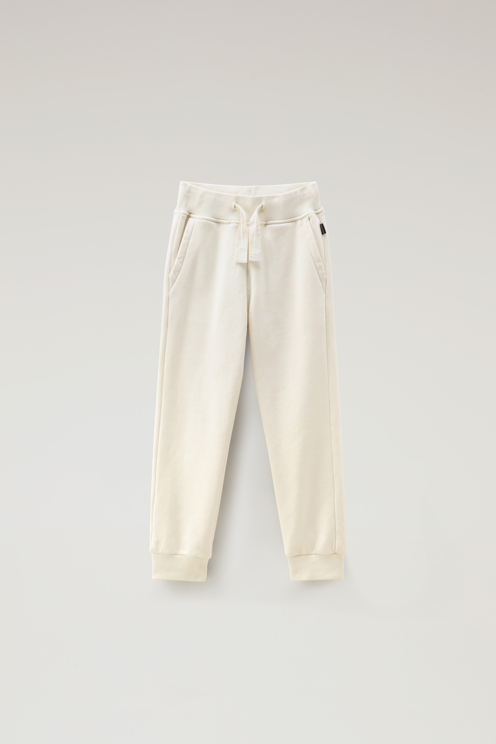 Girls' Organic Fleece Pants White photo 3 | Woolrich