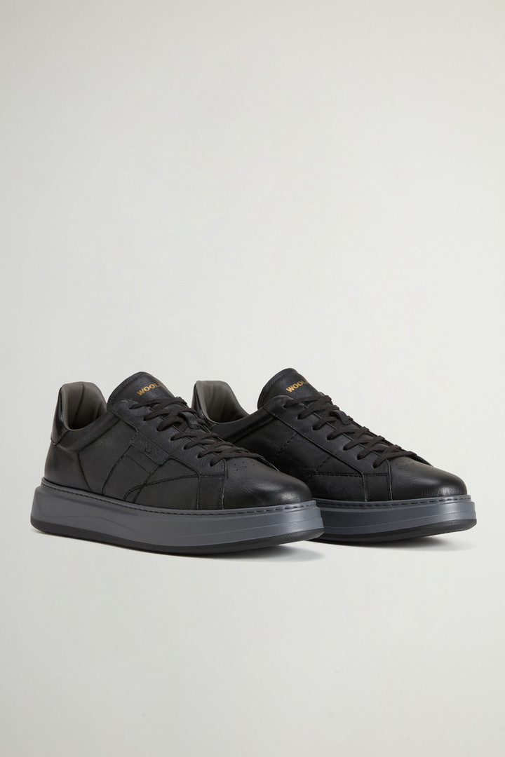 Arrow Sneakers aus Leder Schwarz photo 2 | Woolrich
