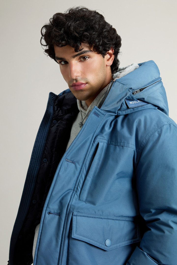 Bomberjacke aus Ramar Cloth mit abnehmbarer Kapuze Blau photo 5 | Woolrich