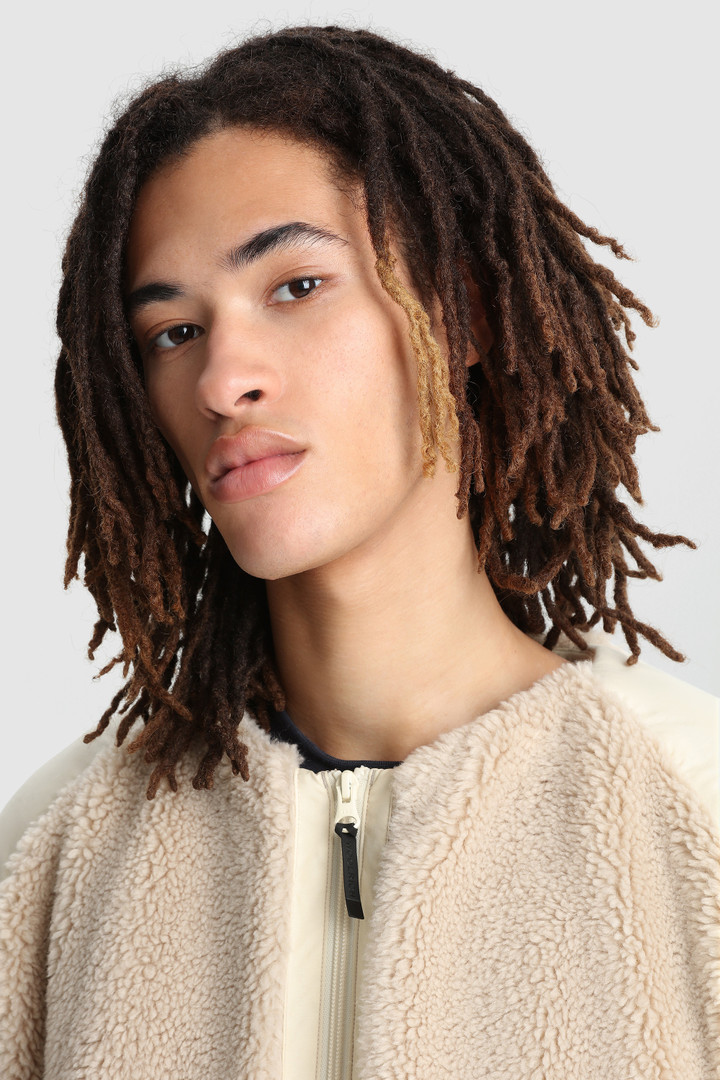 Terra pile fleece long jacket