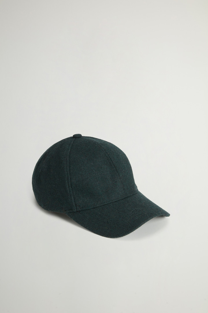 SOLID WOOL BASEBALL CAP Green photo 1 | Woolrich