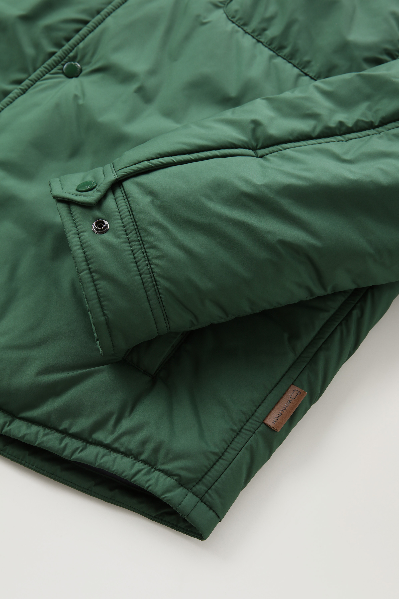 Padded Alaskan Microfiber Overshirt Green photo 7 | Woolrich