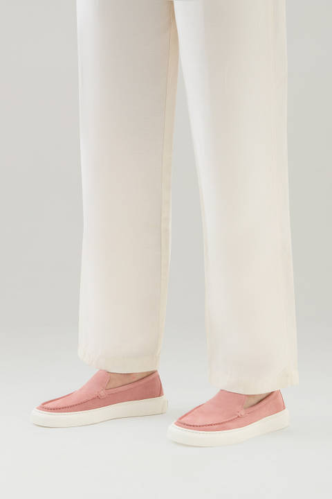 Suede Slip-on Loafers Pink photo 2 | Woolrich
