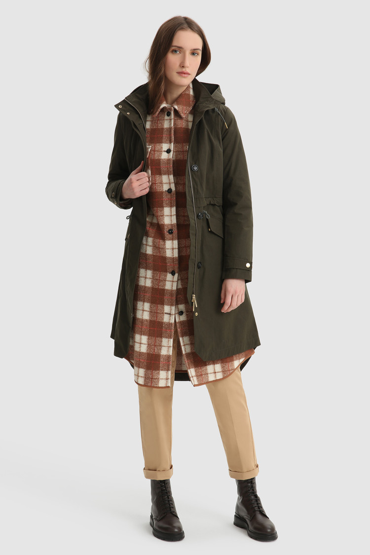 Azun Parka con cordón y capucha ajustable