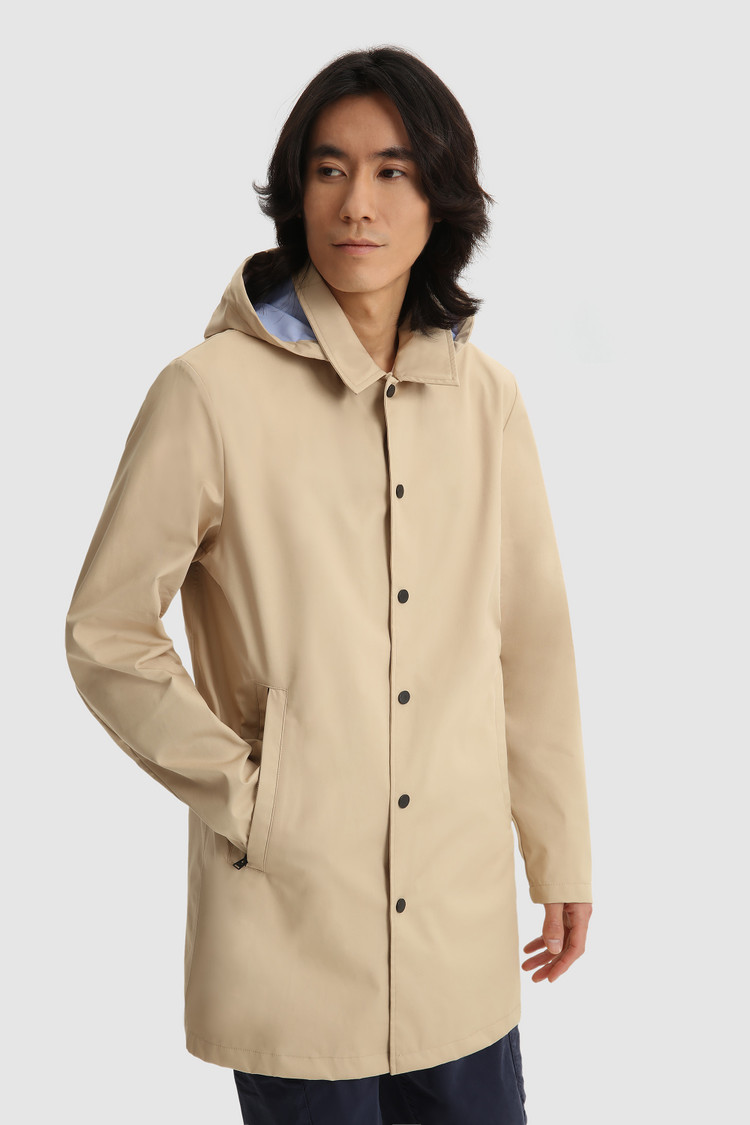 Triple-layer cotton car coat