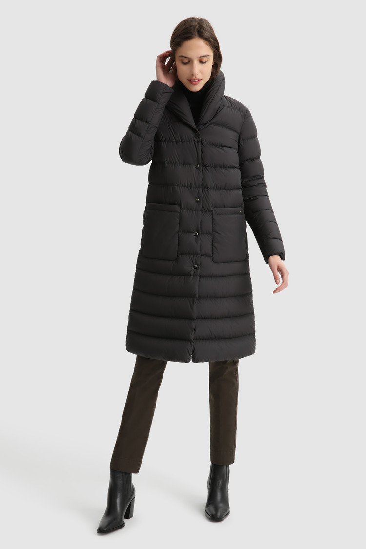 Manteau long Ellis avec matelassage horizontal