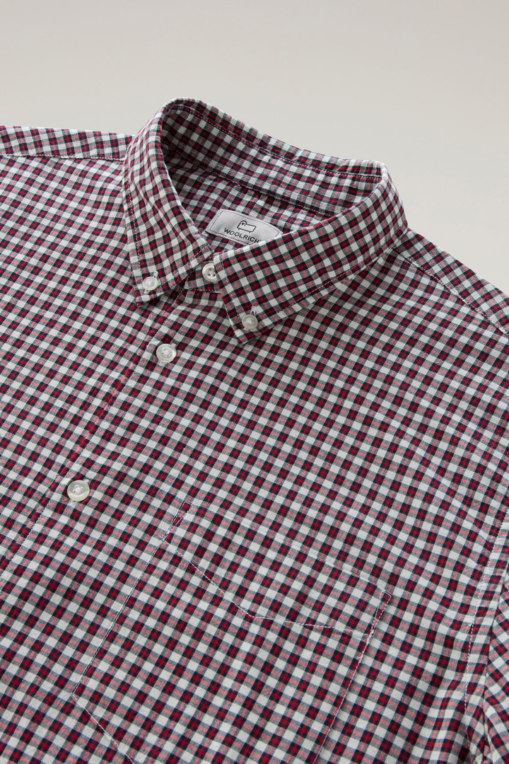 Checked Madras Shirt in Pure Cotton Red photo 6 | Woolrich