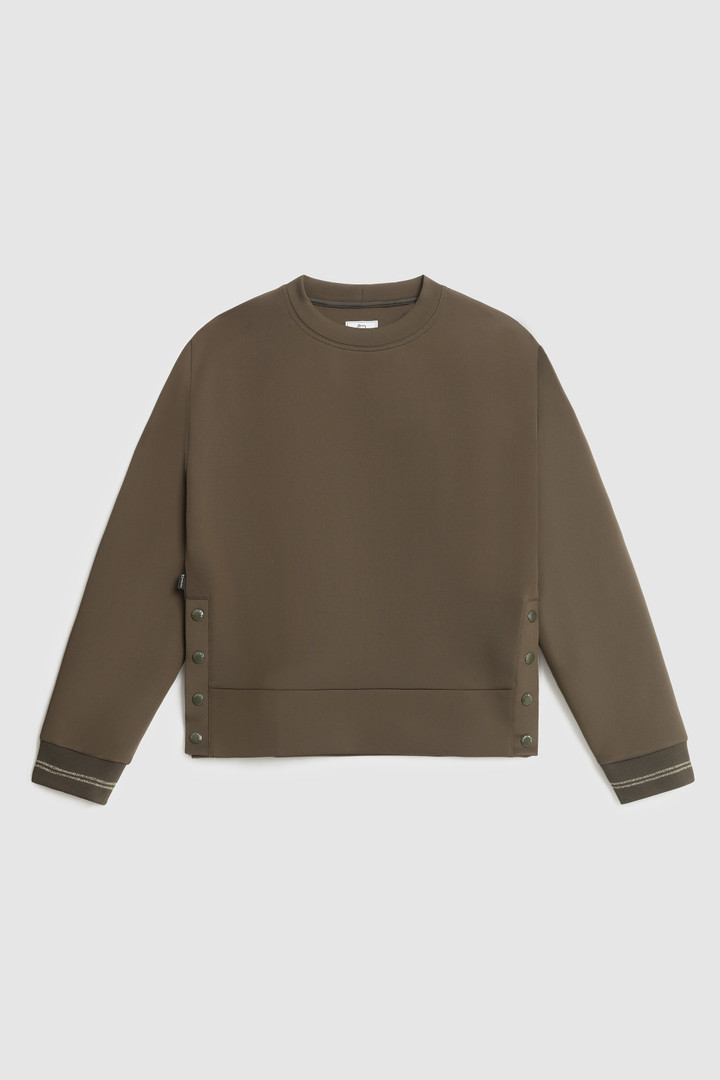 Sweatshirt aus Stretch mit seitlicher Öffnung