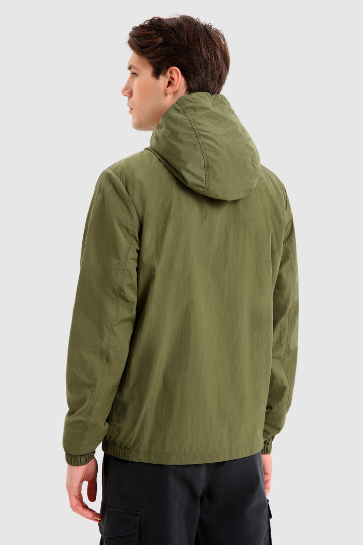 Giacca a vento ultraleggera in crinkle nylon verde photo 3 | Woolrich