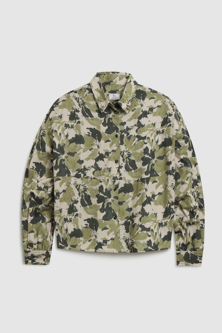 Wilderness Shirt in Cotton Poplin Green photo 4 | Woolrich