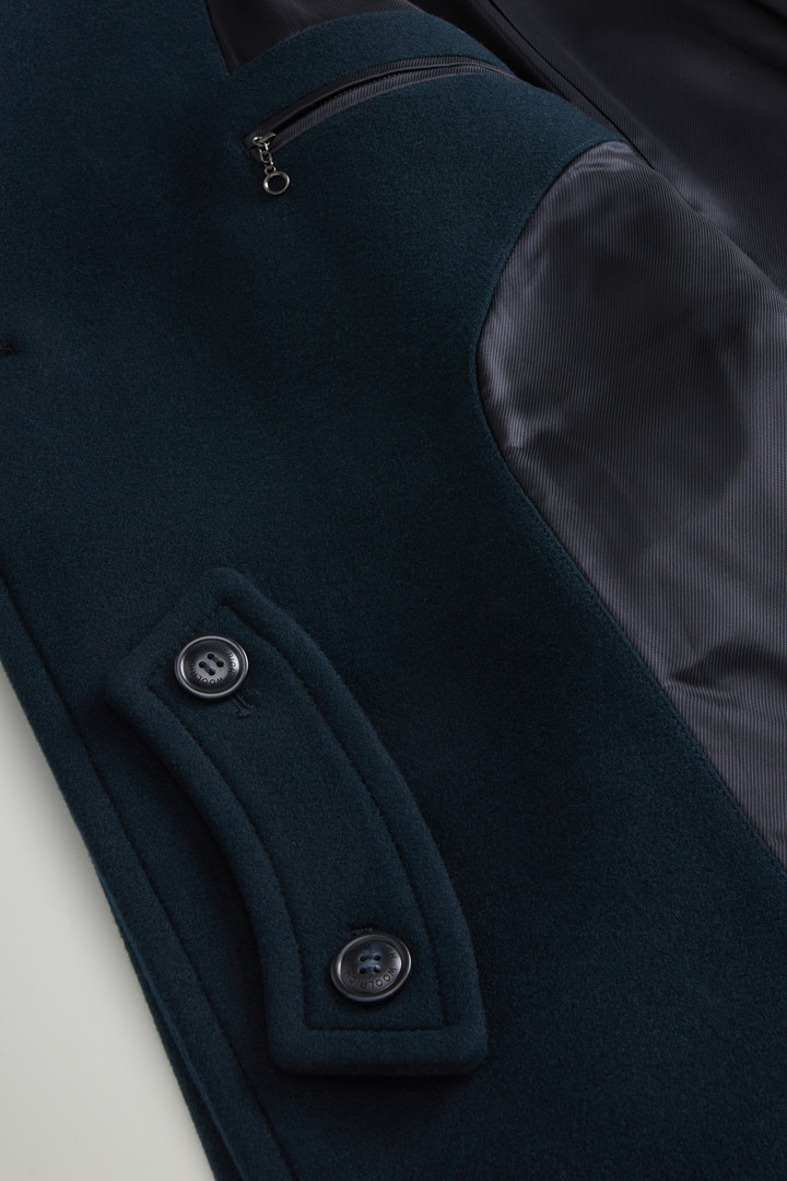 Peacoat van Melton-scheerwolmix Blauw photo 8 | Woolrich