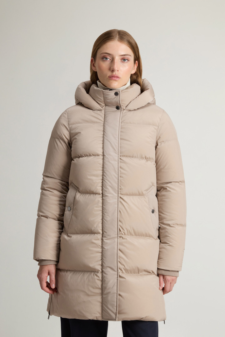 Lang donsjack Kelly Grijs photo 1 | Woolrich