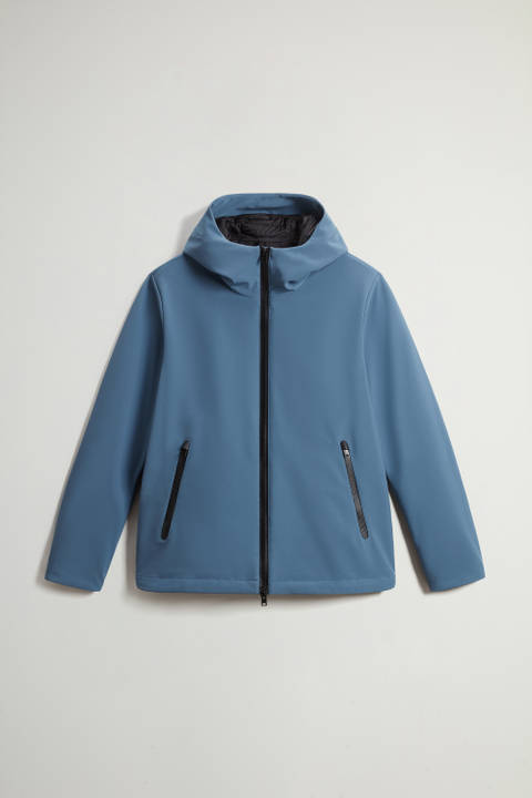 Pacific Jacket in Tech Softshell Blue photo 2 | Woolrich