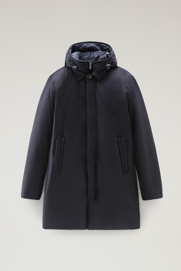 Luxury 2-In-1 Coat in Fine Italian Wool and Silk Crafted with a Loro Piana Fabric Blue photo 1 | Woolrich