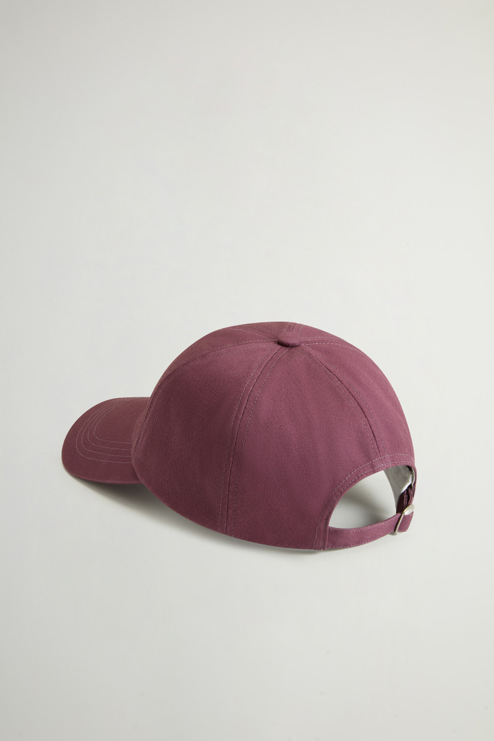 Cotton Twill Cap with Embroidered Logo Purple photo 2 | Woolrich