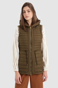 Hibiscus Padded Vest with Hood