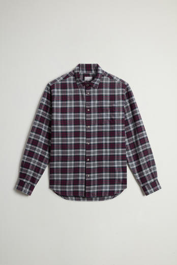 Check Shirt in Lightweight Flannel Gray photo 1 | Woolrich