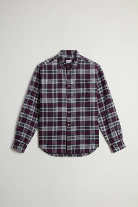 Karoshirt aus leichtem Flanell Grau photo 2 | Woolrich