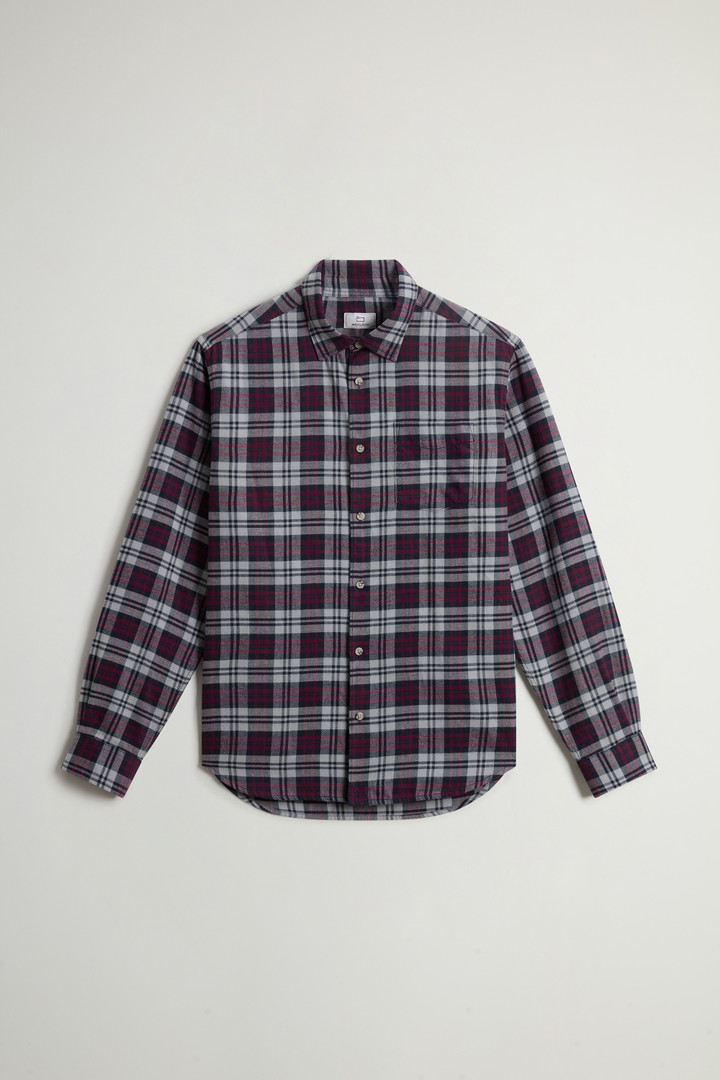 Karoshirt aus leichtem Flanell Grau photo 5 | Woolrich