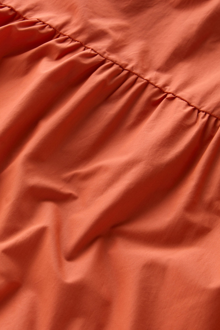 Langes Kleid aus reinem Baumwollpopeline Orange photo 8 | Woolrich