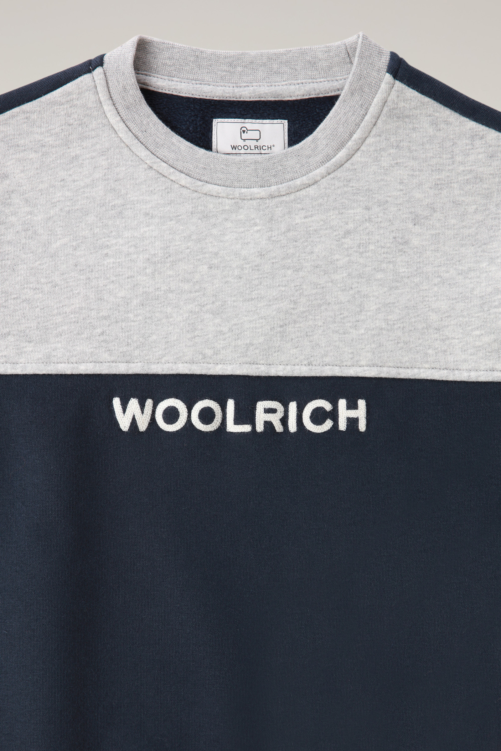 Color-Block Sweatshirt van puur katoen voor jongens blauw photo 3 | Woolrich