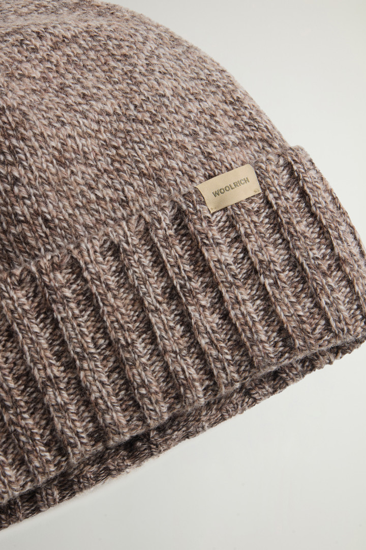 Berretto in pura lana mouliné Marrone photo 3 | Woolrich