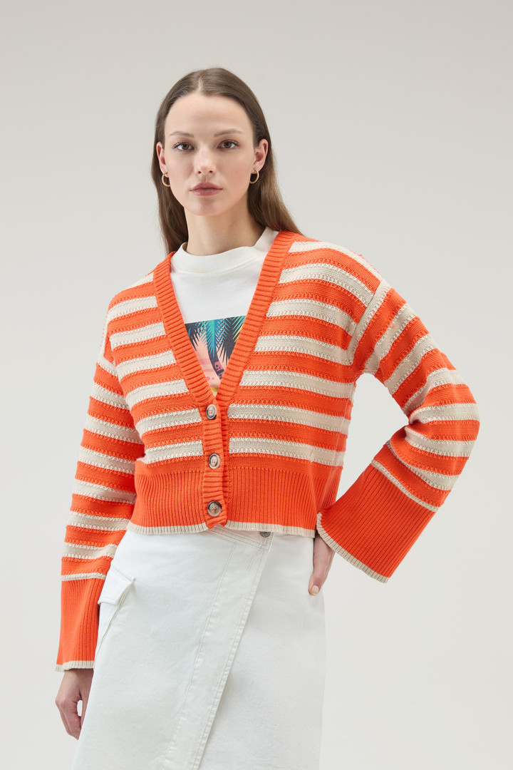 Cardigan aus reiner Baumwolle mit Knöpfen Orange photo 1 | Woolrich