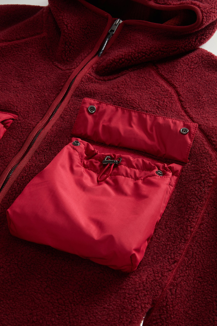Felpa ibrida full-zip con cappuccio Rosso photo 11 | Woolrich