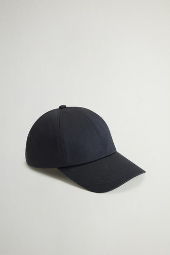 Cappellino in twill di cotone con logo ricamato Blu | Woolrich