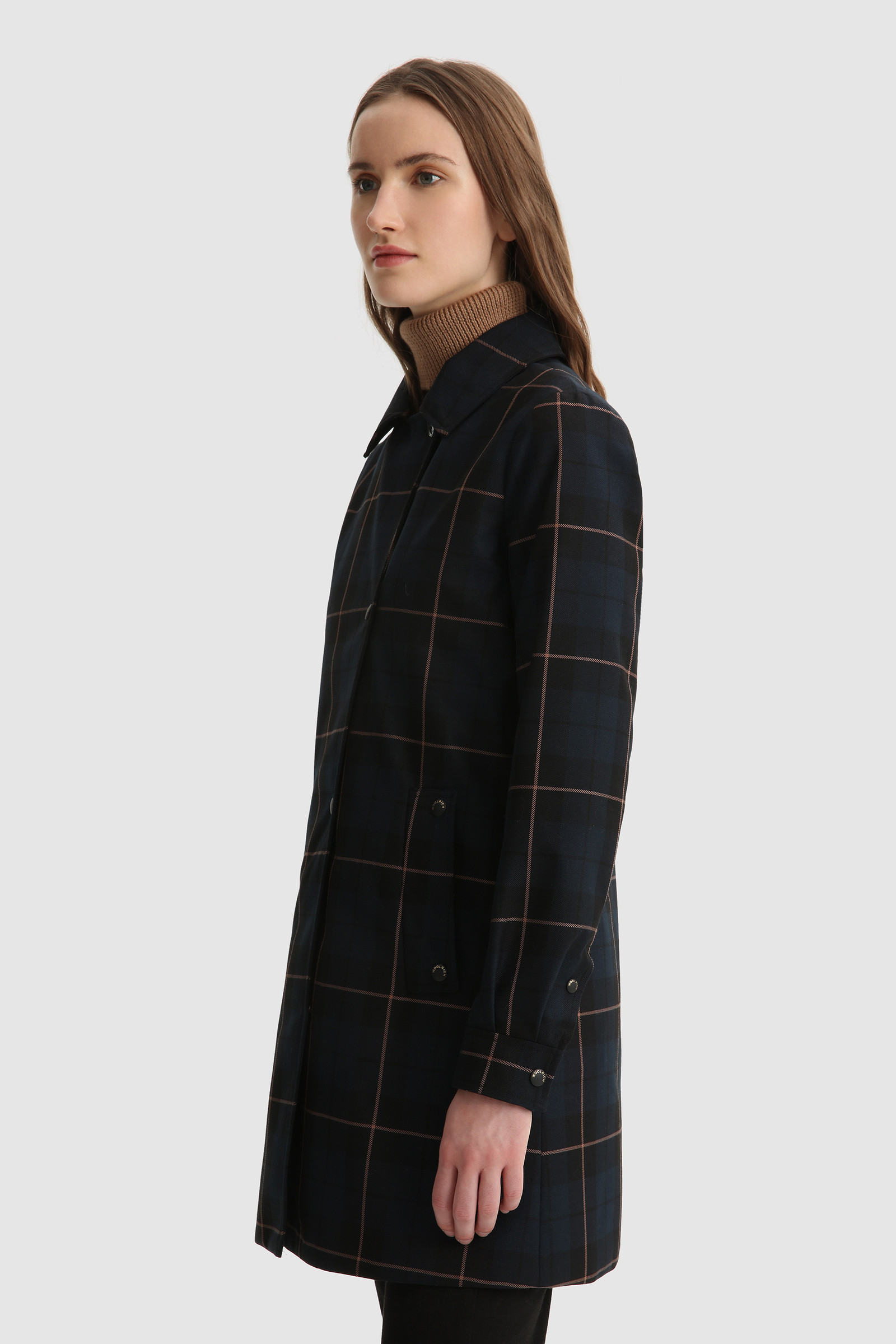 buffalo plaid pea coat