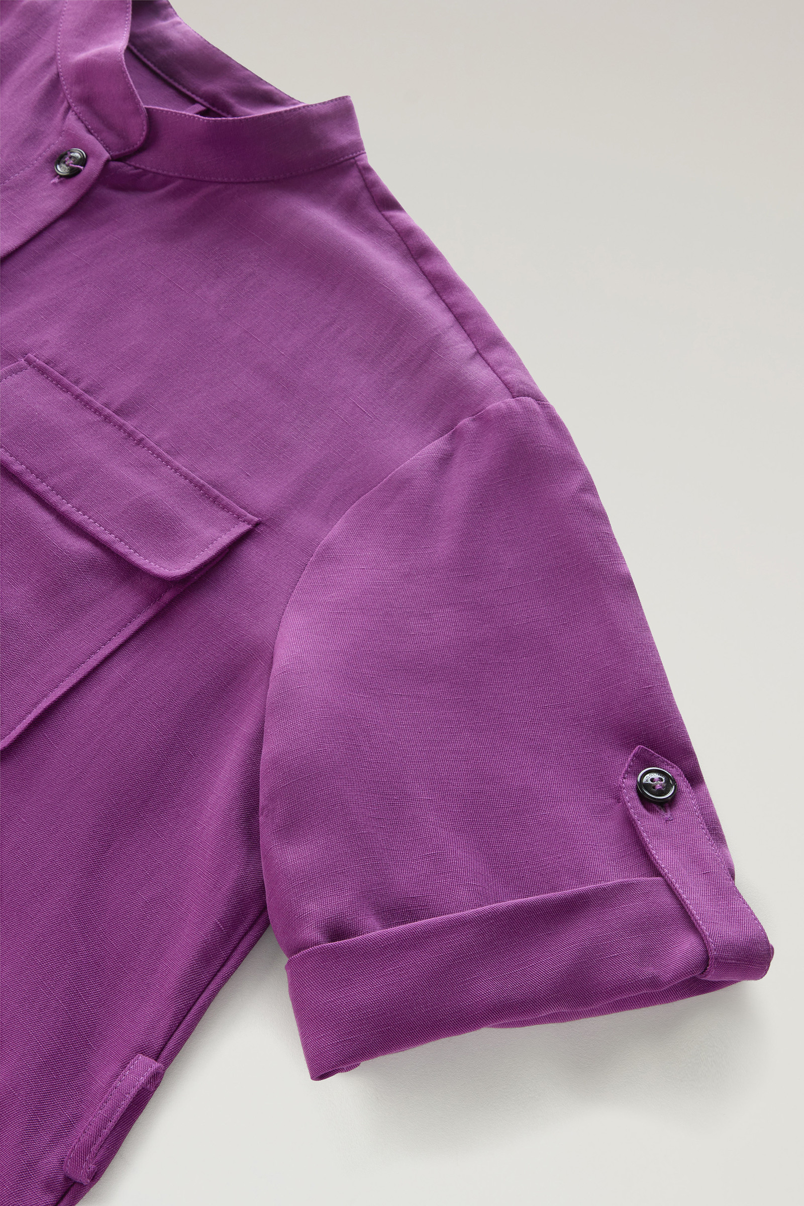 Utility-jurk van linnen met riem lila photo 7 | Woolrich