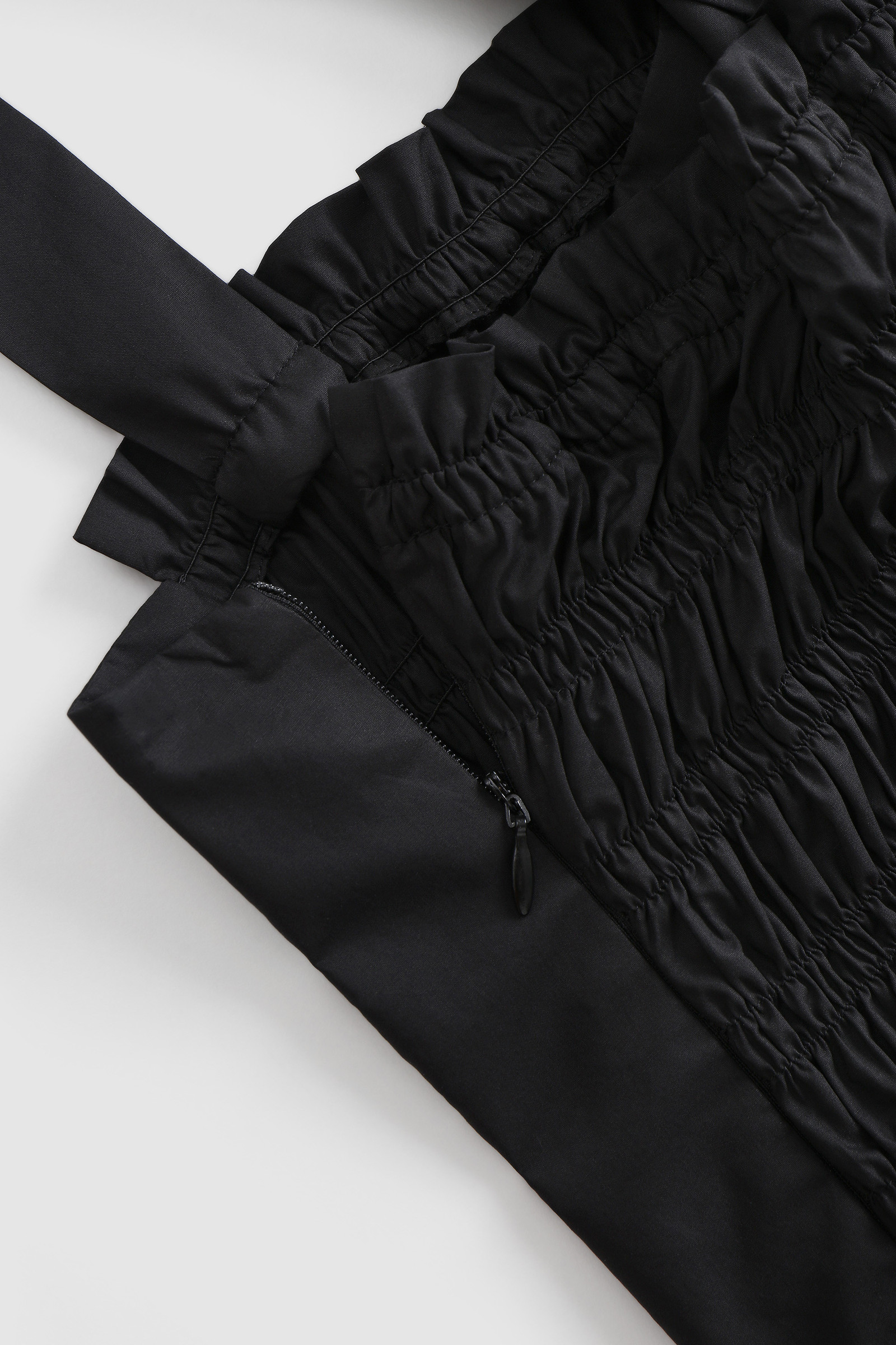 Jurk van poplin katoen met zijzakken Zwart photo 7 | Woolrich