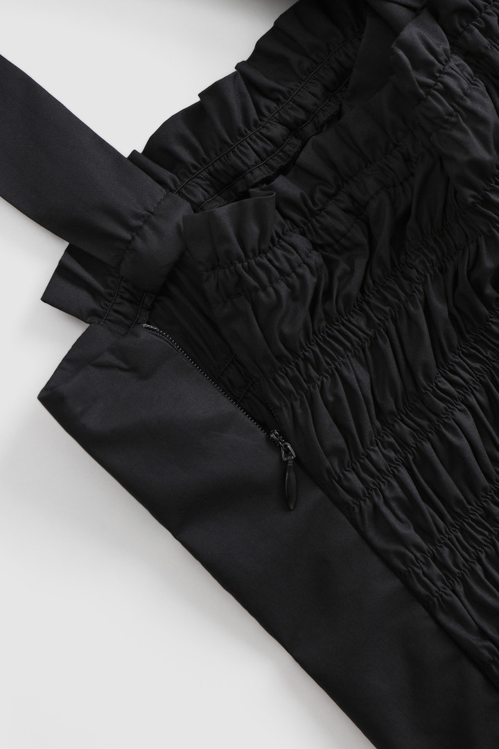 Jurk van poplin katoen met zijzakken Zwart photo 7 | Woolrich